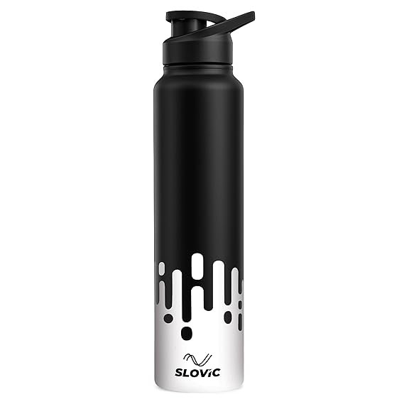 SLOVIC Steel Water Bottle 1 LTR | Travel Design Fridge Water Bottle | 100% BPA Free & Leak-Proof - Image 4