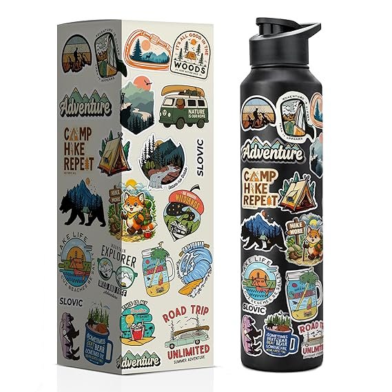 SLOVIC Steel Water Bottle 1 LTR | Travel Design Fridge Water Bottle | 100% BPA Free & Leak-Proof - Image 5